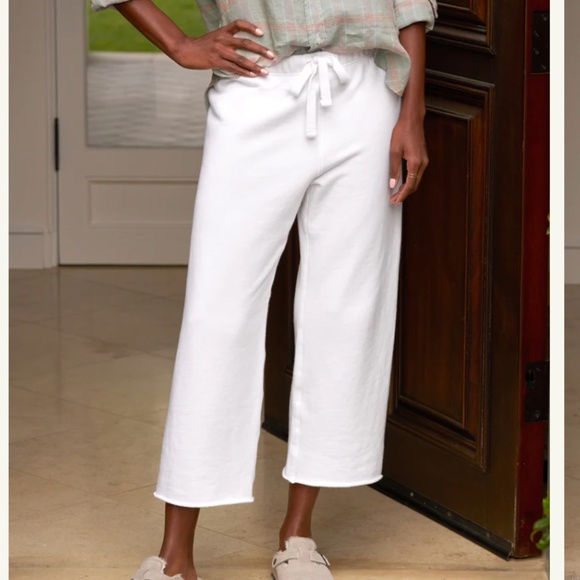 Frank & Eileen Pants - NWOT Frank & Eileen CATHERINE 24" Favorite Sweatpant in White (Size XS)